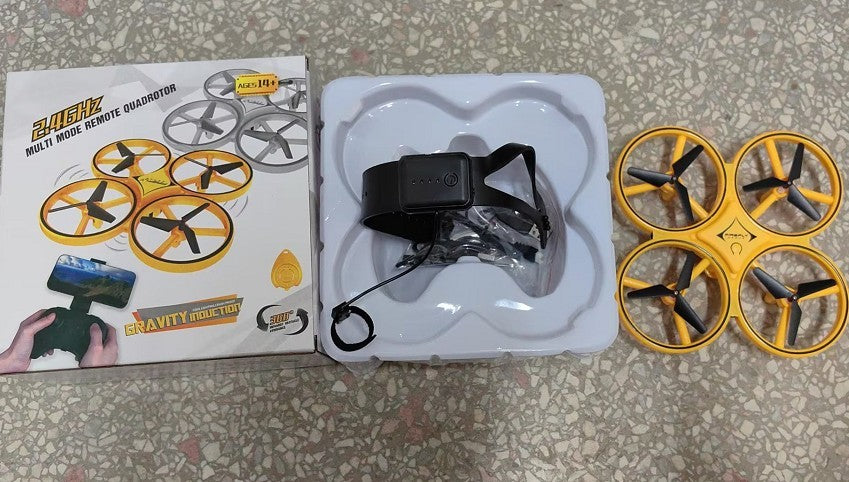 Quadcopter UFO Controllo Gestuale – Drone Induzione LED
