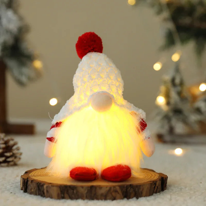 Bambola Senza Volto con Luci Natalizie – Decorazione & Regalo di Natale