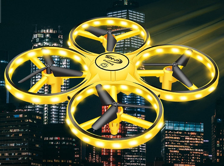 Quadcopter UFO Controllo Gestuale – Drone Induzione LED