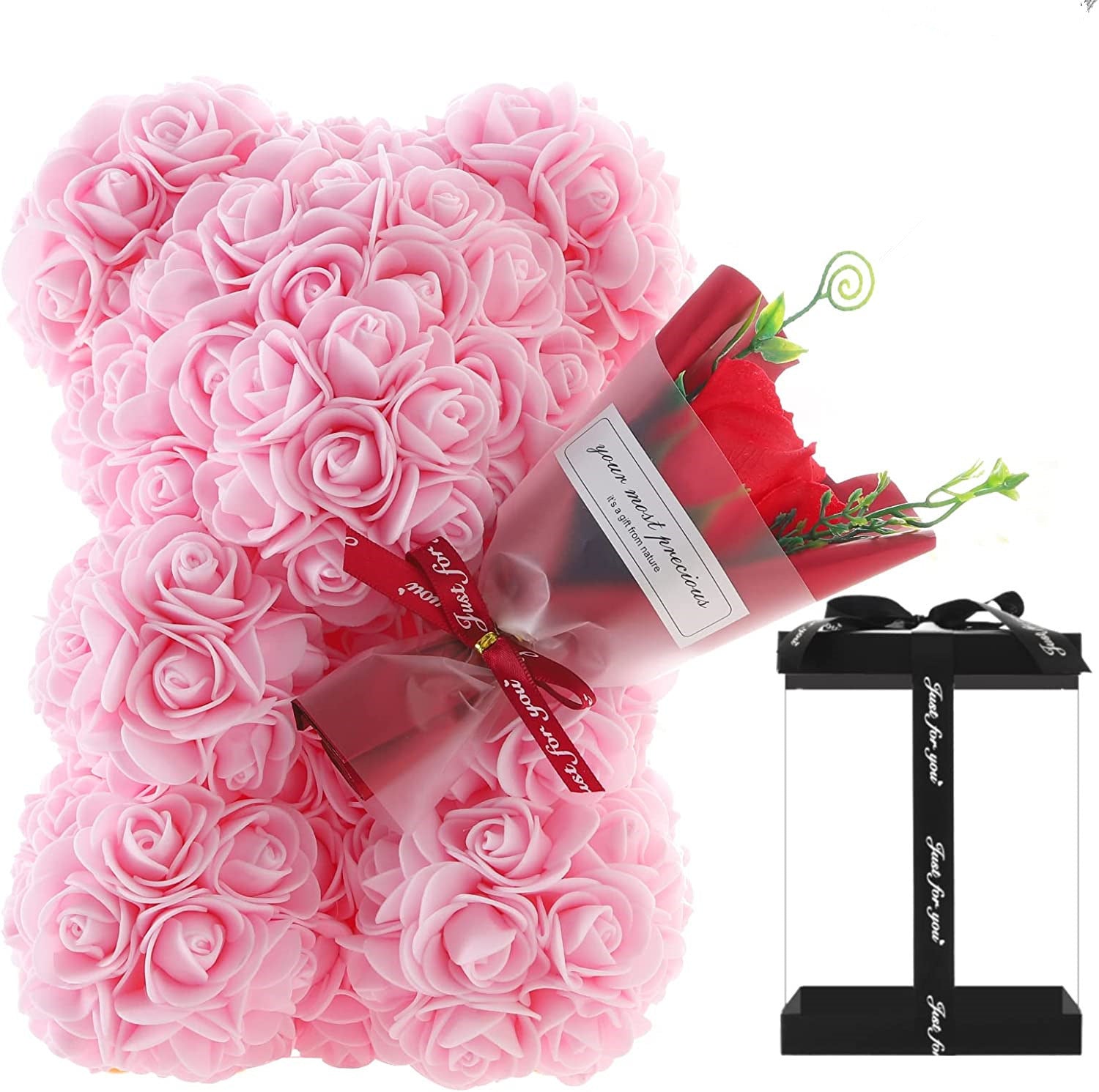 Orsetto di Rose Conservate – Regalo Elegante & Romantico