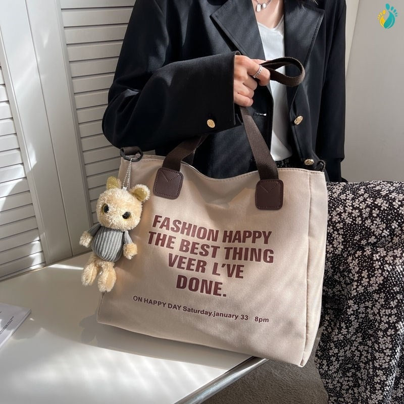 Urban Canvas Maxi Tote – Borsa a Spalla in Tela