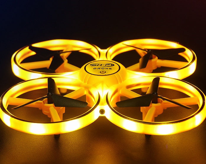 Quadcopter UFO Controllo Gestuale – Drone Induzione LED