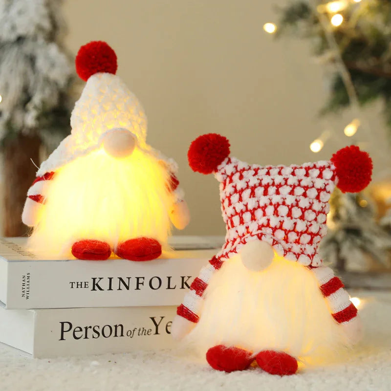 Bambola Senza Volto con Luci Natalizie – Decorazione & Regalo di Natale