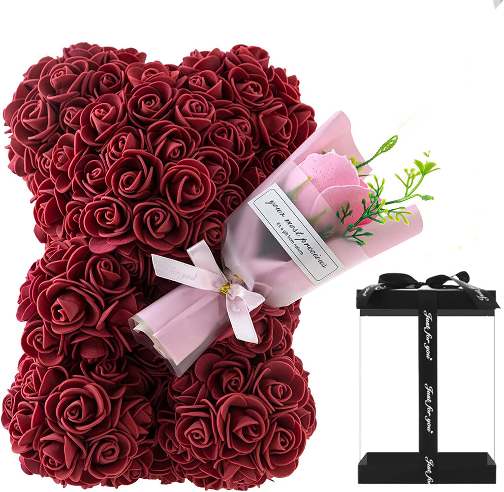 Orsetto di Rose Conservate – Regalo Elegante & Romantico