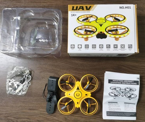 Quadcopter UFO Controllo Gestuale – Drone Induzione LED